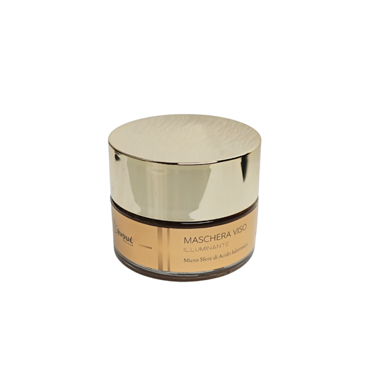 Maschera Viso Dorata all'acido ialuronico